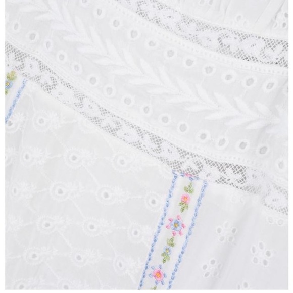 Rare LoveShackFancy White Ryan Dress 6 - Picture 3 of 12